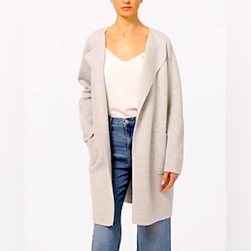 J Crew Juliette Collarless Sweater Blazer NWT XS
